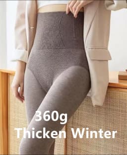 High Waist Cashmere Leggings For Women  Thermal Tights Leggings Very Thick Soft Stretchy Winter Leggin Fleece Warm