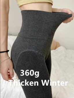 High Waist Cashmere Leggings For Women  Thermal Tights Leggings Very Thick Soft Stretchy Winter Leggin Fleece Warm