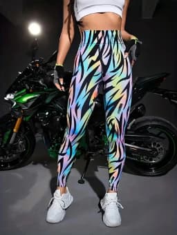Fashionable and CasualRunningPantsWaistCinching and Hip LiftingYogaClothes Fitness Exercise Naked Feeling Tight Fitting Leggings