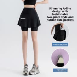 plus Size High Waist Yoga Pants Women's Sport Fitness Shorts Skirt Pants Running Exercise Tummy Control Seven-Five Length