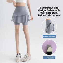 plus Size High Waist Yoga Pants Women's Sport Fitness Shorts Skirt Pants Running Exercise Tummy Control Seven-Five Length
