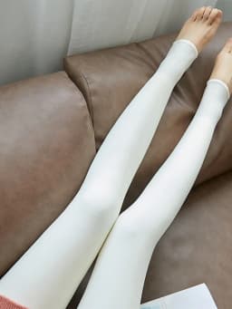 Women Winter Leggings White High Waist Tight Warm Legging Workout Thick Thermal Pantyhose Sexy Elasticity Fleece Stocking Female