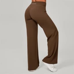 Bum Pilates Flared Yoga Pants Women High Waist Wide Leg Natural Lift Leggings Women Loose Running Push Up Sports Fitness Pants