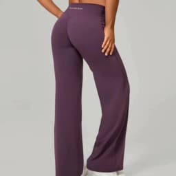 Bum Pilates Flared Yoga Pants Women High Waist Wide Leg Natural Lift Leggings Women Loose Running Push Up Sports Fitness Pants
