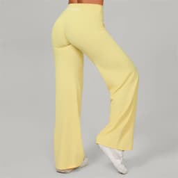 Bum Pilates Flared Yoga Pants Women High Waist Wide Leg Natural Lift Leggings Women Loose Running Push Up Sports Fitness Pants