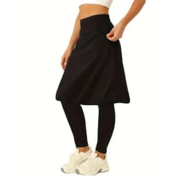 Fake Two-Piece Women Leggings High Waist Double Layer Quick Drying Running Sport Pants Women Skirt Fitness Workout Yoga Leggings