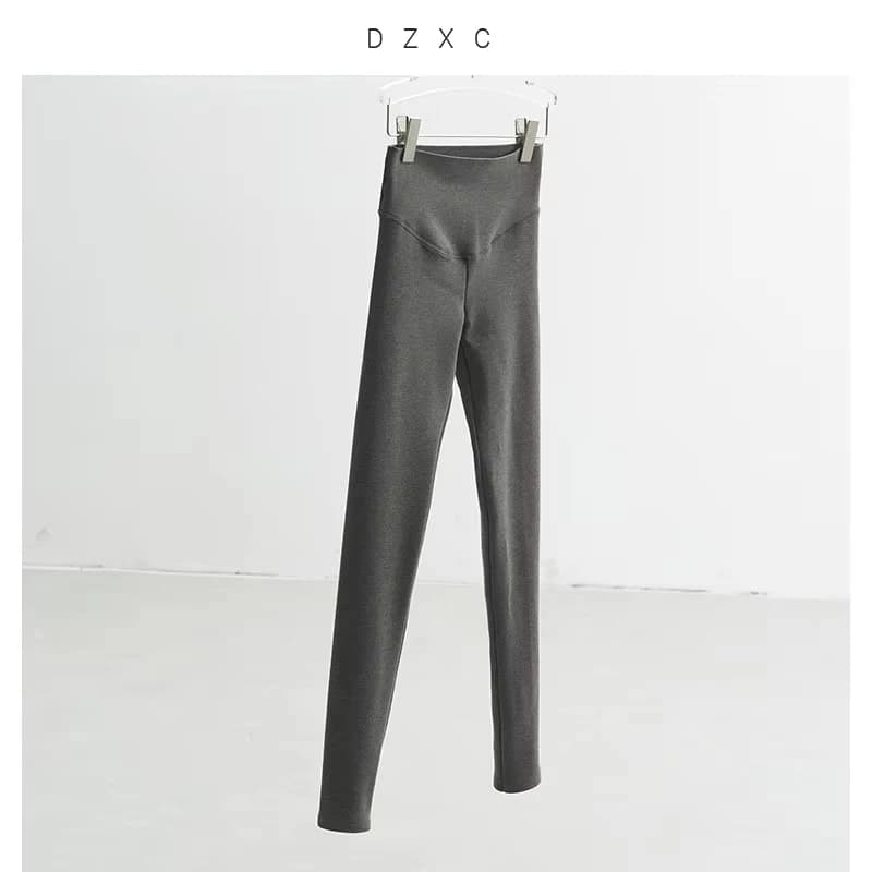No Sagging, Slimming Effect Without Tightness, Brushed Cashmere Mid-High Waist Leggings, Shark Pants, Yoga Pants, Suitable for Layering or Wearing Alone
