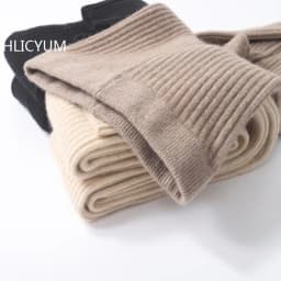 100% Cashmere Slim Leggings Women High Waist Casual Trousers Knitted Ribbed Thicken Elasticity Thermal Ankle-Length Leggins