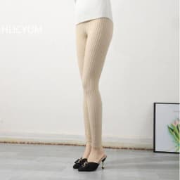 100% Cashmere Slim Leggings Women High Waist Casual Trousers Knitted Ribbed Thicken Elasticity Thermal Ankle-Length Leggins