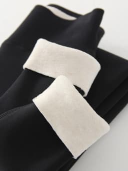 Winter Brown Leggings Women Long Fleece Pants High Waist Velvet Bottom LeggingsWith Pockets Warm Thick Leggings For Women Winter