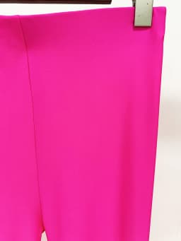HIGH STREET Newest 2026 Designer Fashion Women's Stretchy Leggings Pants Fluorescent Hot Pink