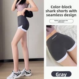 Outdoor Invisible Zipper Sharkskin Shorts Women's Thin Summer Bottoms Convenient to Wear Three-quarter Length Easy to Put on