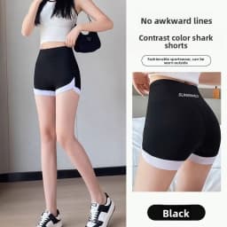 Outdoor Invisible Zipper Sharkskin Shorts Women's Thin Summer Bottoms Convenient to Wear Three-quarter Length Easy to Put on