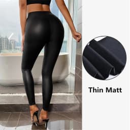 5XL Large 2022 Women Sexy Design Leggings Navy Blue Pop Multi Color Leather Pants High Waist Four Side Elastic Hip Pencil Lift