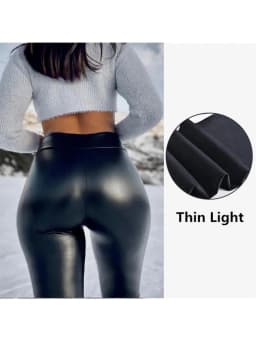 5XL Large 2022 Women Sexy Design Leggings Navy Blue Pop Multi Color Leather Pants High Waist Four Side Elastic Hip Pencil Lift
