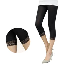 Thin Design Summer Short Leggings Women Lace Jeggings Cropped Basic Pants Push Up Capris Skinny Leggin Girl Black White Plus
