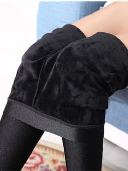 Thermal Leggings Women Winter Warm Bright High Waist Elasticity Tights Wear Out Slim Thin 9 Points Pants for Woman Sexy Legging