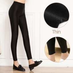 Thermal Leggings Women Winter Warm Bright High Waist Elasticity Tights Wear Out Slim Thin 9 Points Pants for Woman Sexy Legging