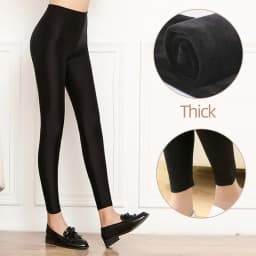 Thermal Leggings Women Winter Warm Bright High Waist Elasticity Tights Wear Out Slim Thin 9 Points Pants for Woman Sexy Legging