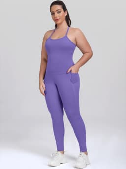  Women Leggings With Pockets Solid Color High Waist Butt Lifting Workout Tights Slim Elastic Pants Casual SportWear