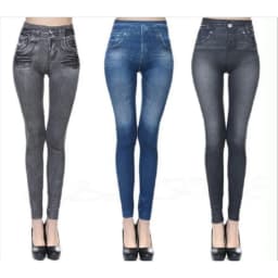 European American High Elasticity Denim Printed Leggings Women's High Waist Slim Leggings Gym Trainning Cycling Fashion Shorts