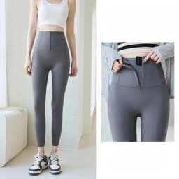 Spring New Zipper Corset Waist Shark Pants Women Slim Push Up Yoga Leggings Running Fitness Female Lady Tights Sexy Girl