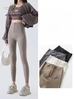 Spring New Zipper Corset Waist Shark Pants Women Slim Push Up Yoga Leggings Running Fitness Female Lady Tights Sexy Girl
