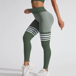 Women V Back Line Leggings Butt Lifting Gym Fitness Athletic Workout Elastic Leggins Outdoor Yoga Pants Sports Training Tights