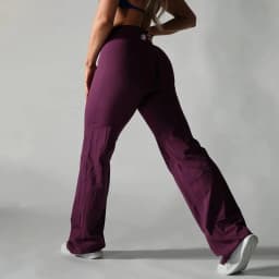 Allure The Brand Women's Pilates Straight Yoga Pants Versatile Loose Wide-Leggings Running Sports Fitness Hip-Lifting Pants