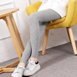 New Girl Tight Pants Modal Nine Point Leggings Women Large Size Autumn Slim Gray Trousers Outer Wear Fit Slimming Black White