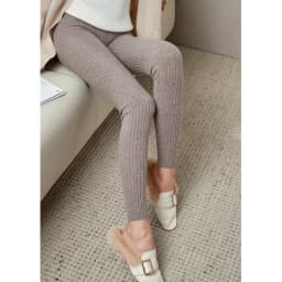 100% Merino Wool Striped Leggings Women's Winter Warm Knitted Tights Solid Color Women's Trousers