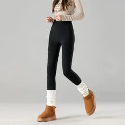 Winter with Fleece Leggings for Women Thick Skinny Elasticity Thermal Velvet Black Leggings High Waisted Lift Hips Yoga Tights