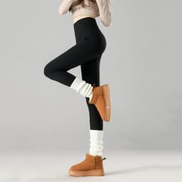 Winter with Fleece Leggings for Women Thick Skinny Elasticity Thermal Velvet Black Leggings High Waisted Lift Hips Yoga Tights