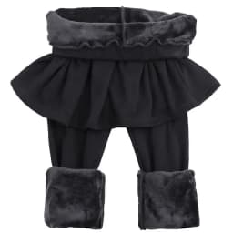 Women Pleated Skirts Leggings Thickened Plush Winter Warm Pants Thermal Tight Trousers Leggins Pantalones Streetwear 4XL