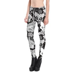 Spring Home Party Cool Women Cat Print Leggings Casual Outdoor Skinny Femme Elastic Push Up Legging