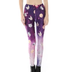 Spring Home Party Cool Women Cat Print Leggings Casual Outdoor Skinny Femme Elastic Push Up Legging