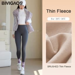 BIVIGAOS Autumn Winter High Waist Butt Lifter Shaping Fleece Sharkskin Leggings Women Seamless Tight Velvet Thick Warm Leggings