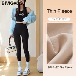 BIVIGAOS Autumn Winter High Waist Butt Lifter Shaping Fleece Sharkskin Leggings Women Seamless Tight Velvet Thick Warm Leggings