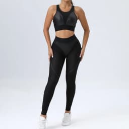 Leggins Woman Gym Push Up Sexy Woman Clothing Mesh Transparent Thong Female Legging Yoga Workout Women Pants High Waist Tights