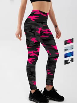 Fashion Women camouflage Leggings For Fitness High Waist Gym Legging Push Up Women navy Leggings