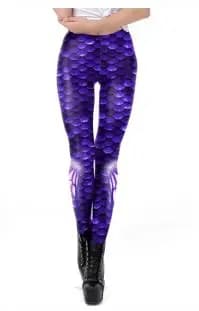 NADANBAO New Galaxy Leggings Women Sexy Mermaid Legging Fish Scale Leggins Fitness Colorful Elasticity Legins