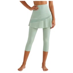 Women Yoga Tenis Skirts High Waist Fake Two Pieces Sports Leggings Quick Drying Capris Fitness Pants Athletic Running Legging