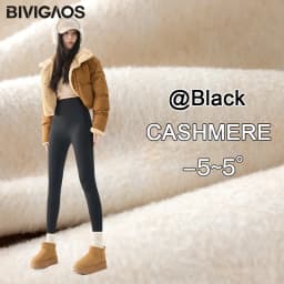 BIVIGAOS Autumn Winter Fleece Thick Shark Leggings Women's High Waist Butt Lifter Warmth Alpaca Velvet Leggings