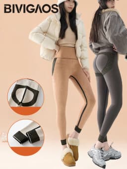 BIVIGAOS Autumn Winter Fleece Thick Shark Leggings Women's High Waist Butt Lifter Warmth Alpaca Velvet Leggings