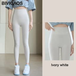 BIVIGAOS Summer Letters Ultra-Thin Shark Leggings Women High Waist Tight Fitness Leggings Seamless Sexy Sun Protection Leggings