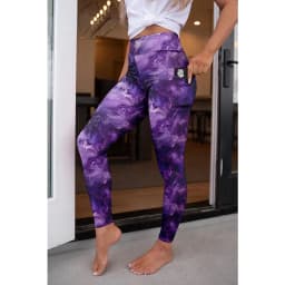 LETSFIND Fashion New Women Elastic Pockert Pants High Waist 3D Digital Printing  Milk Silk Stretch Fitness Sexy Girls Leggings