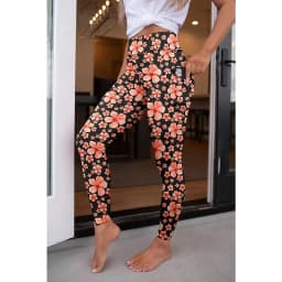 LETSFIND Fashion New Women Elastic Pockert Pants High Waist 3D Digital Printing  Milk Silk Stretch Fitness Sexy Girls Leggings