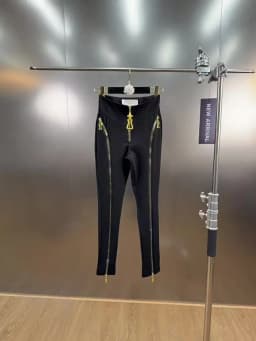 High Street Spring New High-Waisted Slimming Leggings Women's Multi-Zip Design Unique Underwear for Hip Lift and Thigh Sculpting