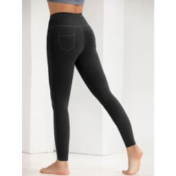 Imitation Denim Yoga Leggings with High Elasticity Slim High Waist Lifted Buttocks Sports and Fitness Fashion Leggings for Women