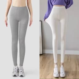 High Waist Modal Slim Fit Pants Ladies Nine Points Thin Elastic Skin-friendly Breathable Casual Tight Leggings